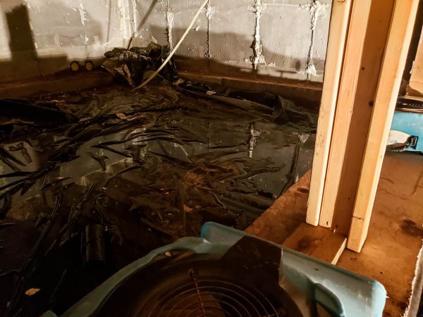 Crawlspace Water Cleanup in Placerville